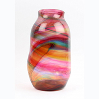 Multi Color Hartley Vase