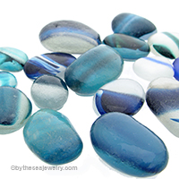 Rich Blue and Green Seahm Sea Glass
